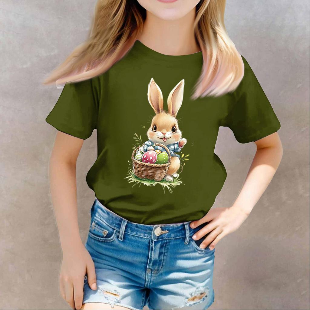 Toddler Girl Boy T-Shirts Kids Top Boys And Girls Printed Short Sleeved T-shirt