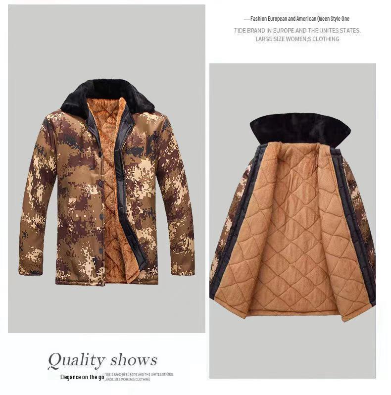 Men's Camouflage Winter Warm Cotton Workwear Jacket