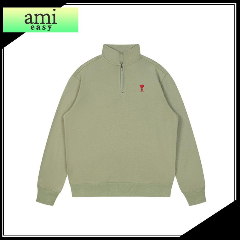 Men's Embroidered Half-Zip Stand Collar Hoodie 2024 - Comfortable, Versatile & Stylish for Autumn