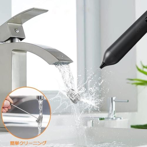 Rechargeable Electric Milk Frother - with Two 304 Stainless Steel Mixing Heads, USB Charging, for Latte, Cappuccino, Hot Chocolate, Egg Frothing, Milk