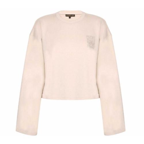 Biba Womens/Ladies Embroidered Logo Crop Sweatshirt