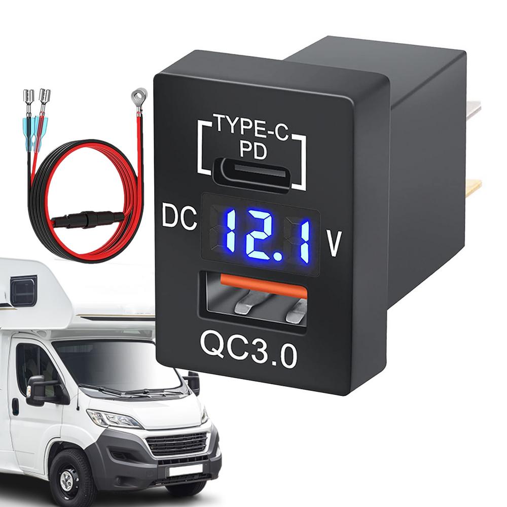 

Автомобильное зарядное устройство QC 3.0, зарядное устройство USB PD3.0 QC3.0, сверхбыстрое автомобильное зарядное устройство, цифровой дисплей, автомобильные зарядные устройства постоянного тока 12–24 В