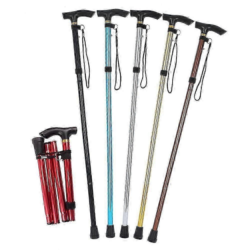 Folding Cane, Foldable Cane, Walking Cane, Non-slip Comfortable Jn