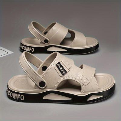 Atmungsaktive, rutschfeste Strandschuhe für Herren im Sommer - EVA-Sandalen mit geometrischem Muster für drinnen und draußen