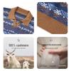 Tianshan 100% Cashmere Retro Jacquard Polo Sweater for Women