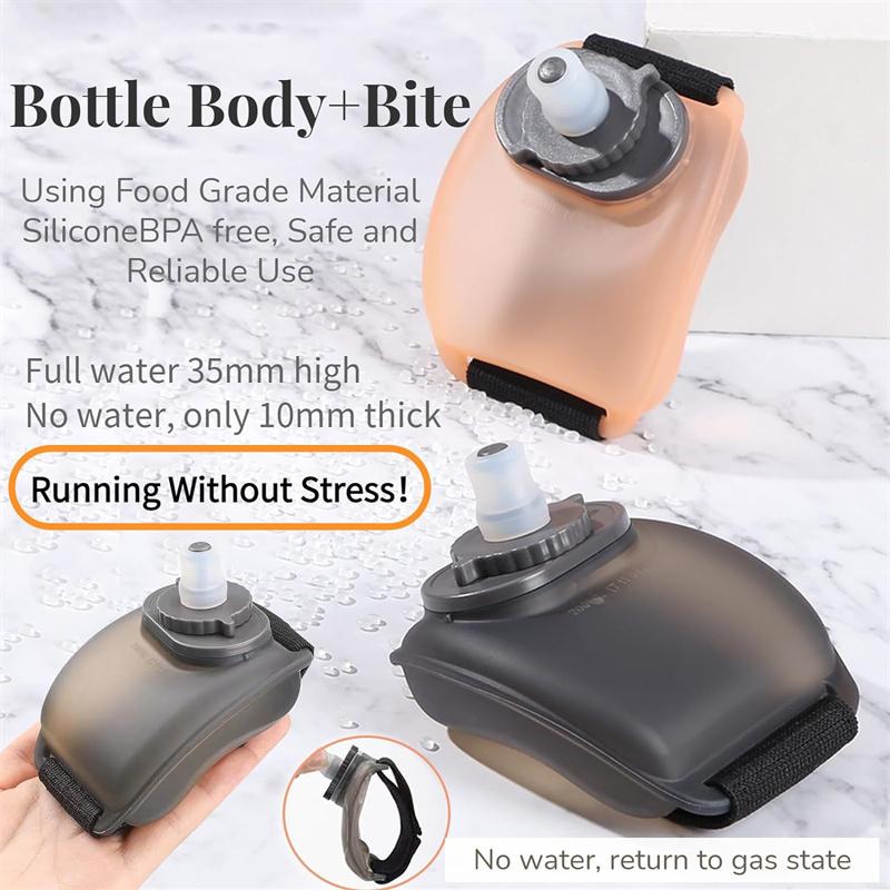 Outdoor Portable Running Wrist Water Bottle Adjustable Small Sports Wrist Water Bottle Cup For Outdoor Fitness Cycling Marathon
