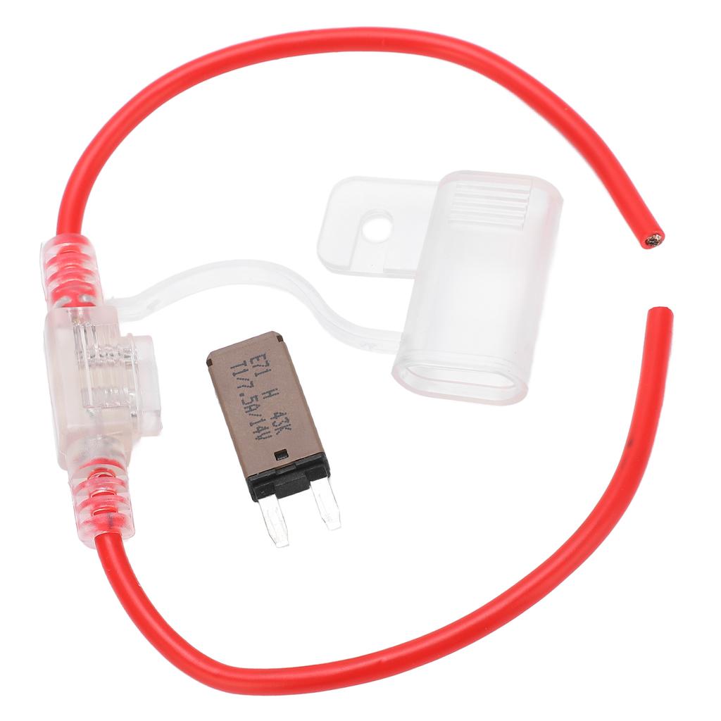 Držák pojistky 12AWG Průhledný Vodotěsný s automatickým jističem pro auto, jachtu, RV