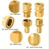 Pressure Washer Quick Connect Kit, 4 PCS M22 15mm To 3/8 Inch Hose Quick Connect Fitting Coupler, Brass Pressure Washer Adapters