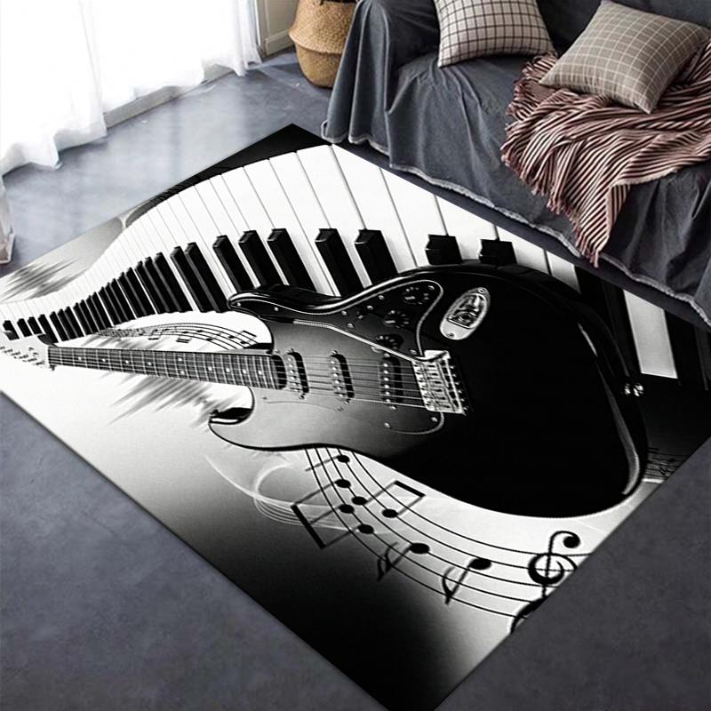 2025 New Guitar Music Carpet Rug for Living Room Bedroom Home Sofa Decoration,Kids Play Non-slip Floor Mat11