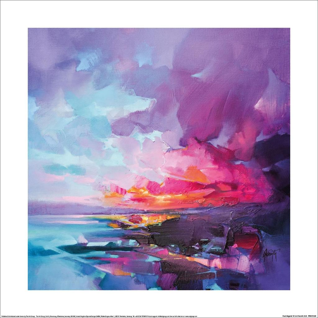 Scott Naismith Dusk Magenta Art Print