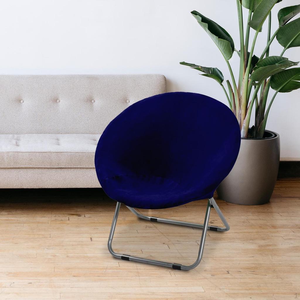 Round Saucer Chair Cover Jacquard Moon Slipcover Soft Elastic Washable Seat Protector Replace