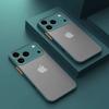 Shockproof Armor Matte Case For 17 11 12 13 14 15 16 Pro 17 Pro Max Luxury Silicone Bumper Clear Hard PC Cover Capa