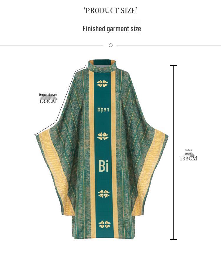 Retro Unisex Lapel Batwing Sleeve Costume Robe for Halloween Performance