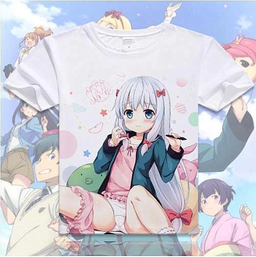

Cosplay Eromanga Sensei Anime Manga T-Shirt Costumes White Polyester New L