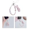 Handmade Phone Chain Rabbit Phone Strap Lovely Phone Jewelry Durable Keychain Acrylic Alloy Material for Phone Keys Bags