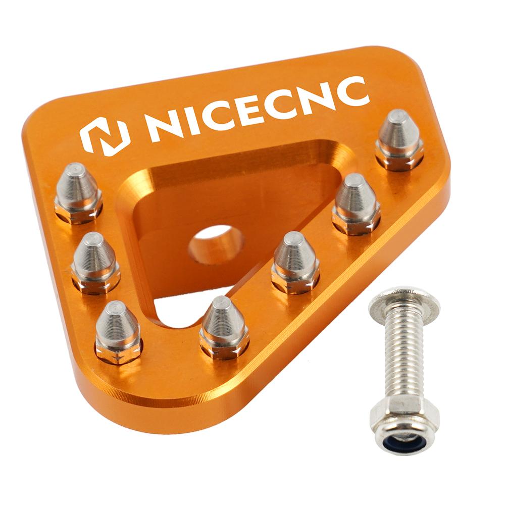 NICECNC For KTM EXC 125 SX 125 EXC 250 SX 250 EXC 450 520 525 RACING EGS 125 200 250 300 MXC 250 380 Rear Brake Pedal Tip Plate оранжевый