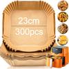 50-300 Stuks 23CM Airfryer Wegwerp Bakpapier Ovenpapier Vierkant 5’5 l Luchtfrituurpapier Airfryer Papier 23x23 Airfryer Papier