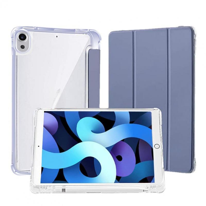 For IPad 10.2inch Pen Slot Protective Case 10.9inch Airbag Anti-Drop Air45 Pro11 Transparent