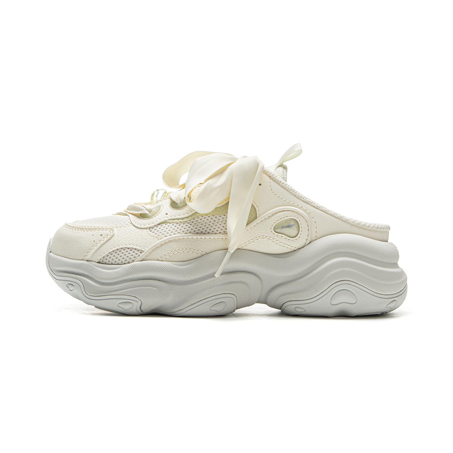 

New LiNing Honey MULE Wrap toe Slippers Women s Beige AGLV090-3 39