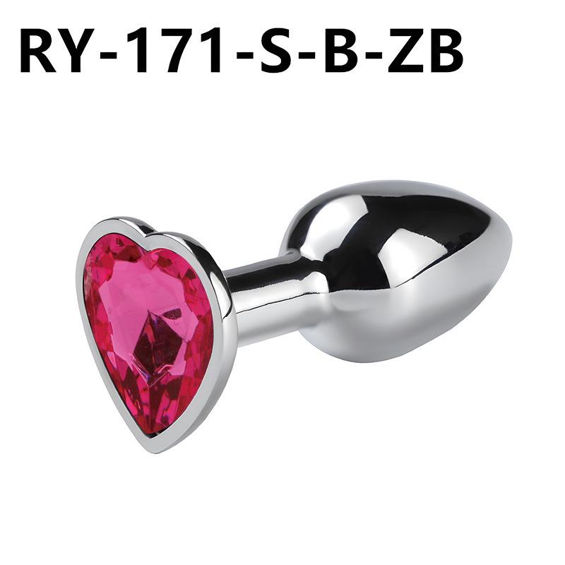 Heart-Shaped Metal Anal Plug - Prostate Massager & Dilation Toy for Adults