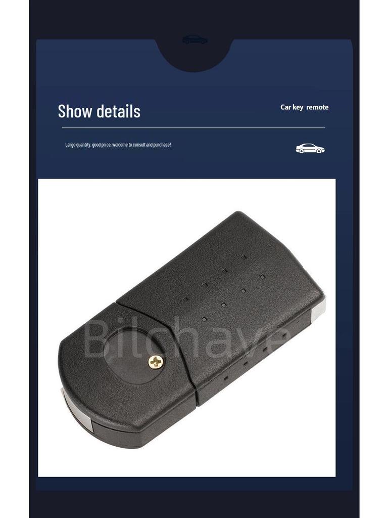 Mazda CX-5/7/9 4-Tasten Klappschlüsselgehäuse mit großem Batteriefach