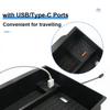 For Tesla Model Y Juniper 2025 Center Control Armrest Storage Box Model3 Highland USB Type C Charging Hub Glasses Clip Organizer