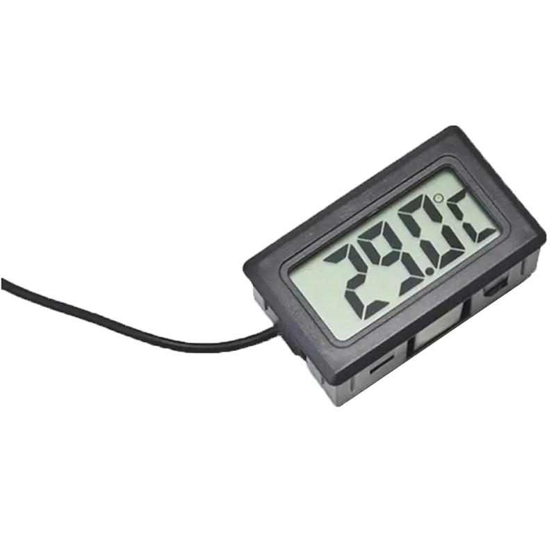 Miniaturowy termometr cyfrowy LCD z wodoodporną sondą do użytku wewnątrz i na zewnątrz, wygodny czujnik temperatury do lodówki, lodówki, akwarium