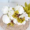 13 Head Artificial Core Peony Flower With Lifelong Beauty For Decoration House