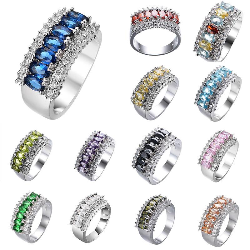 Ring retro women's multi-color optional ring jewelry creative accessories women's models