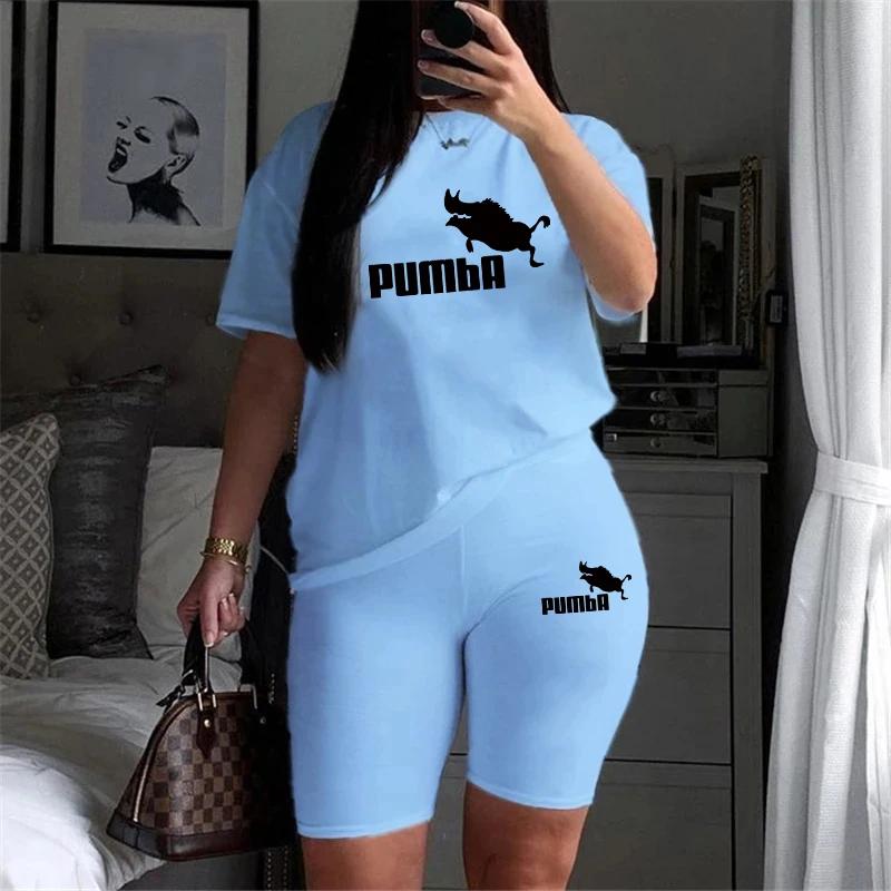 Quality Casual Woman Clothing Summer Two Piece Set Women Tracksuit T-Shirts O-Neck Shorts Daily Short Sleeve Hot Sales L