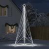 VidaXL Sapin de Noël à LED 615 LED blanc froid 404,5 cm, lumière de Noël, lumière de Noël LED, lumière de Noël extérieure, 4016421