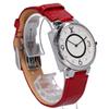 LOUIS VUITTON Q13MJ Tambour Slim Monogram Dial 8P Diamond Quartz Watches Red alligator beltUsed