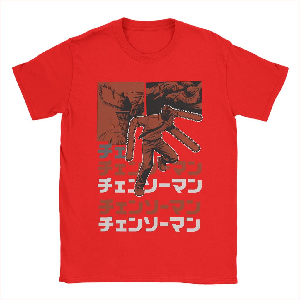 Anime Chainsaw Man T-shirt Kobeni Manga Denji Power Reze Hipster T-shirts Kortärmade Vintage Toppar Sommar Bomull Rundhalsad Kläder