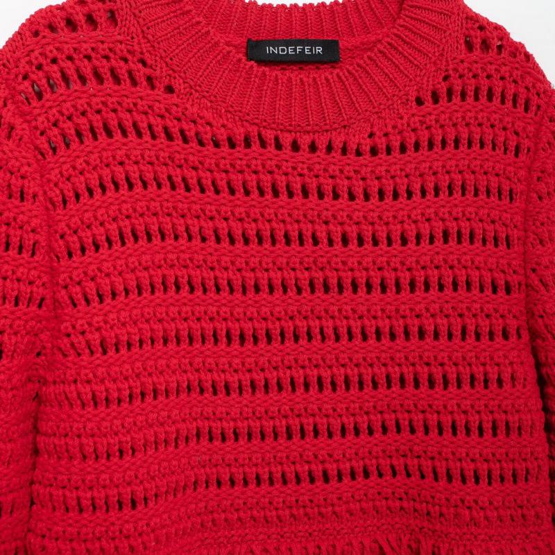 Autumn New European & American Women's Tassel Knit Sweater