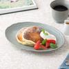EAST Table RINKA Oval Made In Microwave and Dishwasher Plate, 23.5cm, Lightweight, Gray, Japan, Safe, 86-011-02