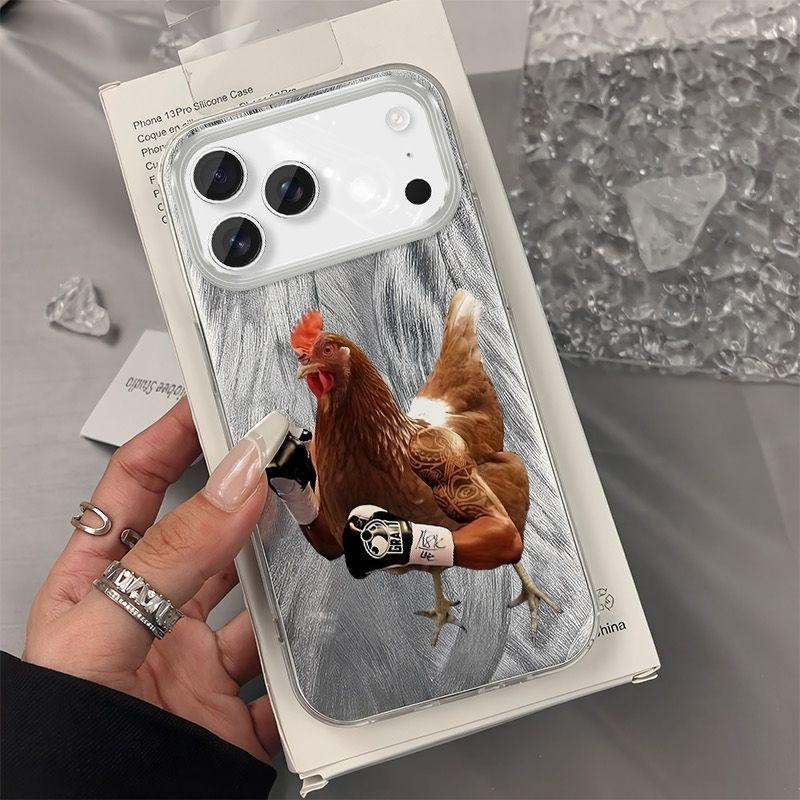 Creative Hard Shell Phone Case for Apple iPhone 13/14/15/16Plus/17Pro by Boxing Rooster