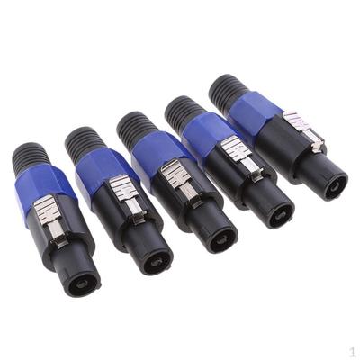 Four Pin Professional Speaker Connector Male Audio Plug
