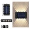LED Solar Light Outdoor Lighting Waterproof Solar Wall Light for Courtyard Street Landscape Garden Decoration Wall Lamp