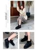 Damen 2025 Neuer Stil Rindsleder Schneestiefel - Bequem, Warm, Vielseitig, Flache Sohle, Kurze Winterstiefel