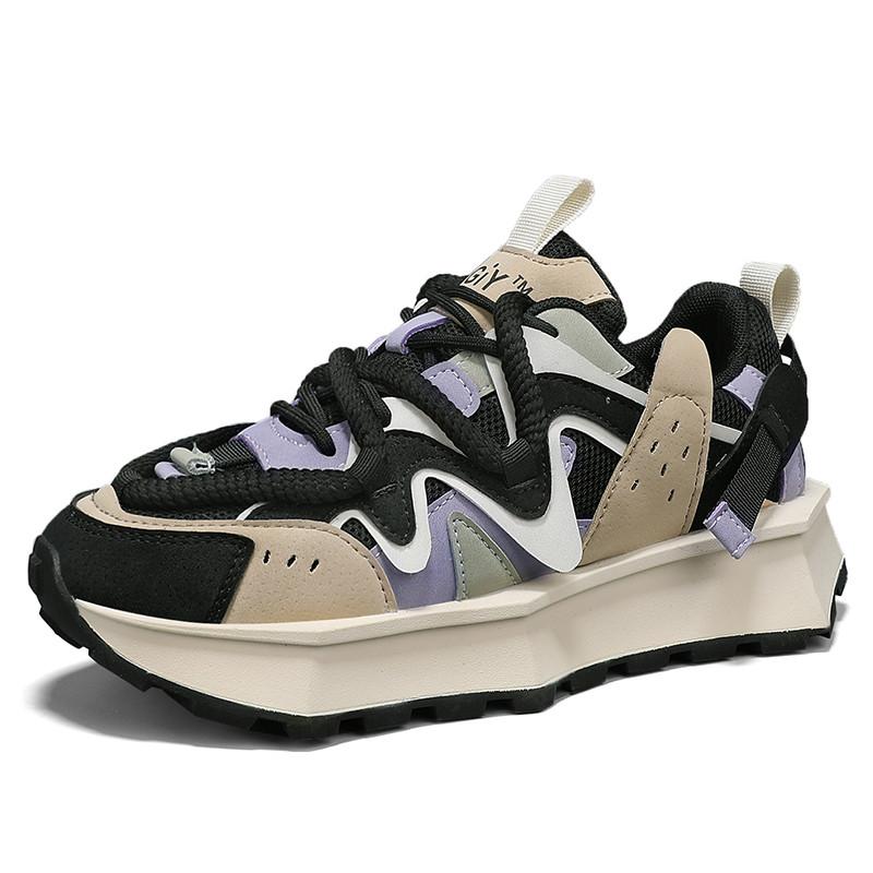 

Новые модные мужские кроссовки на платформе, дизайнерские туфли на массивном каблуке, мужские дышащие мужские повседневные кроссовки Harajuku, спортивные zapatillas de deporte 39