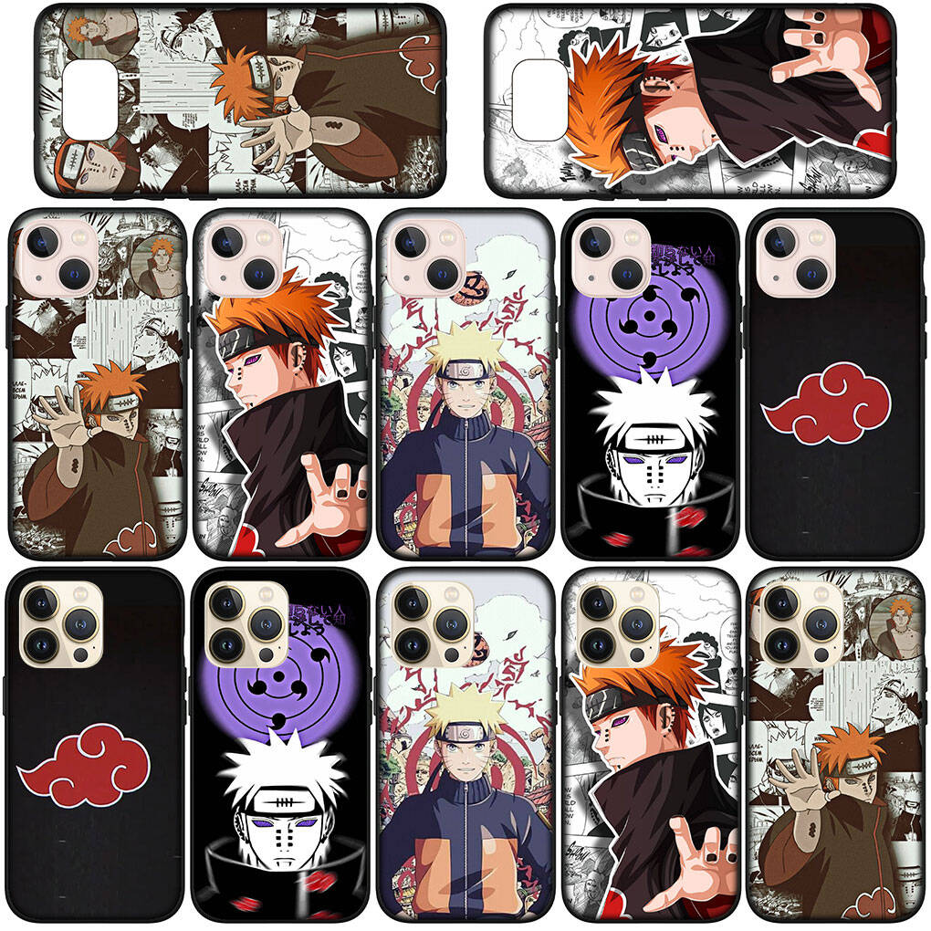 For Samsung Galaxy S25 S24 S23 S22 Ultra FE Plus A37 A57 A56 A55 A06 A16 A15 A36 A26 A35 A05 A25 A54 A34 Phone Case Cartoon Pain Akatsuki Naruto Cover
