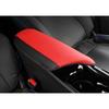 For Toyota CHR 2018-2022 Leather Red Central Console Armrest Box Cover Trim 1PCS