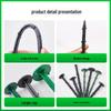 Plastic Ground Stakes for Outdoor Gardening and Weeding Cloth
