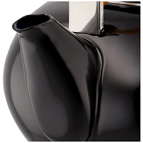 Maekawa Metal Industry Co., Ltd. Miyabi Enamel Kettle, 2.0L, Black