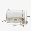 New Trendy Small Snake Pattern Crossbody Bag for Women High-end PU Leather Flap Shoulder Bags Classic Female Chain Handbags