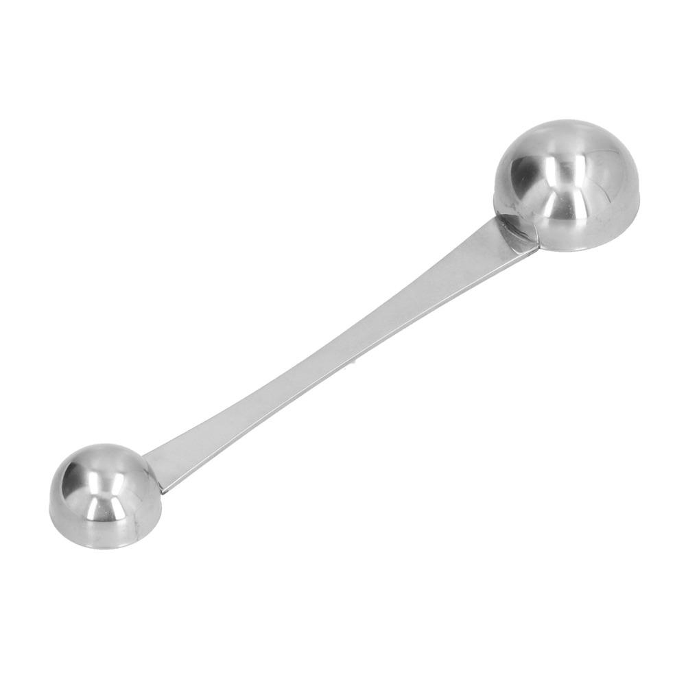 With Scale Double Spoon Rustless Steel Seasoning Spoon Coffee Scoop Seasoning Portioning