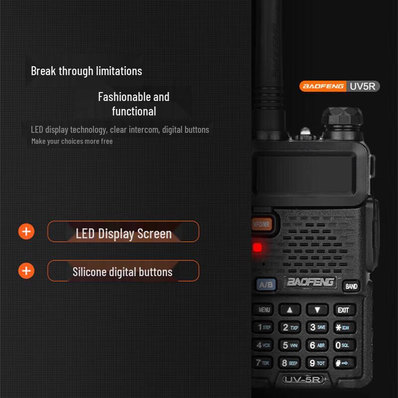 BAOFENG UV-5R Upgraded Professional Walkie Talkie (CN Version)