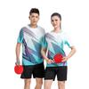 Football Training Clothes Manufacturers Wholesale Quick-drying Sports Tops Short-sleeved Men's and Women's Table Tennis Badminton Clothes Summer 