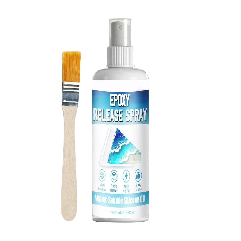 Silicone Release Spray, Epoxy Release Spray Strong Mould Fast Drying Non-Stick Release Extends Mould Life Easy to Clean Widely 100ml