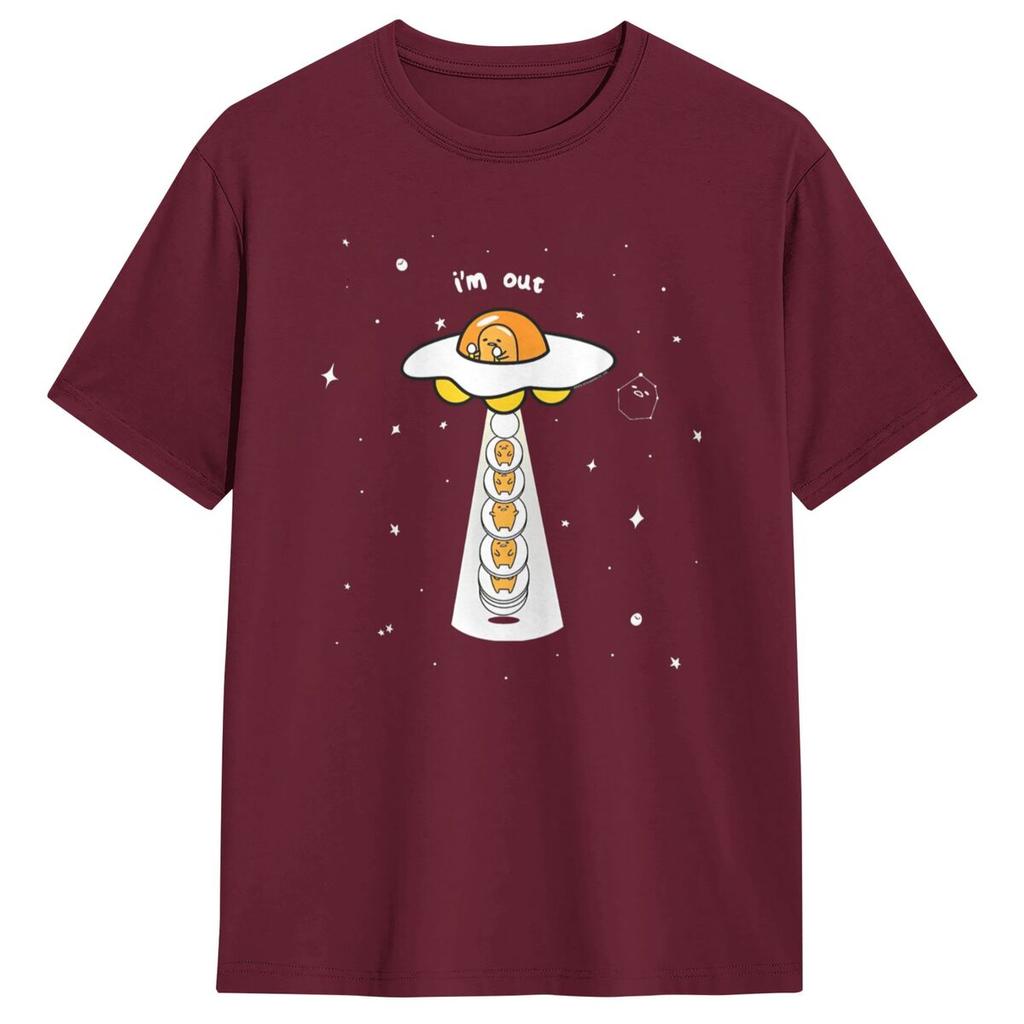 Gudetama Zamyšlené Tričko Pár Vtipná Bavlněná Trička Léto Kulatý Výstřih Hipsterská Trička Vlastní DIY Nadměrné Oblečení